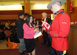 Citizenship ceremonies for newly sworn-in citizens