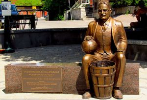 James Naismith, a Canadian is credited with the invention of the game of basketball